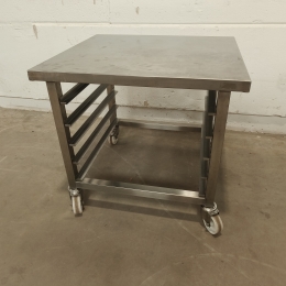 Mobile stainless steel base - 80x85x52 cm